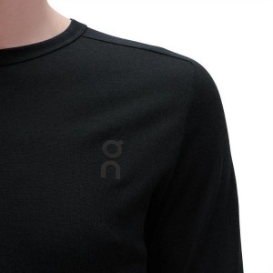 μπλουζακια ανδρικα On Cloud Merino Long-T Black | GR_ON8462