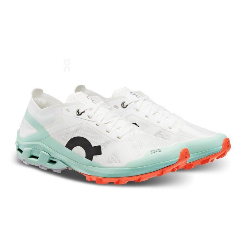 Παπουτσια Trail γυναικεια On Cloud Cloudventure Peak 3 White / Turquoise | GR_ON9093