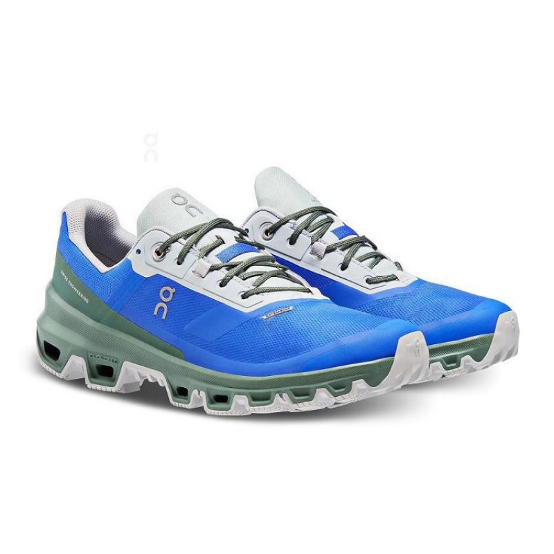 Παπουτσια Trail γυναικεια On Cloud Cloudventure Waterproof Blue | GR_ON8347