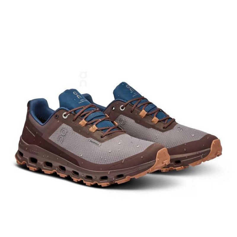 Παπουτσια Trail γυναικεια On Cloud Cloudvista Waterproof Brown | GR_ON8450