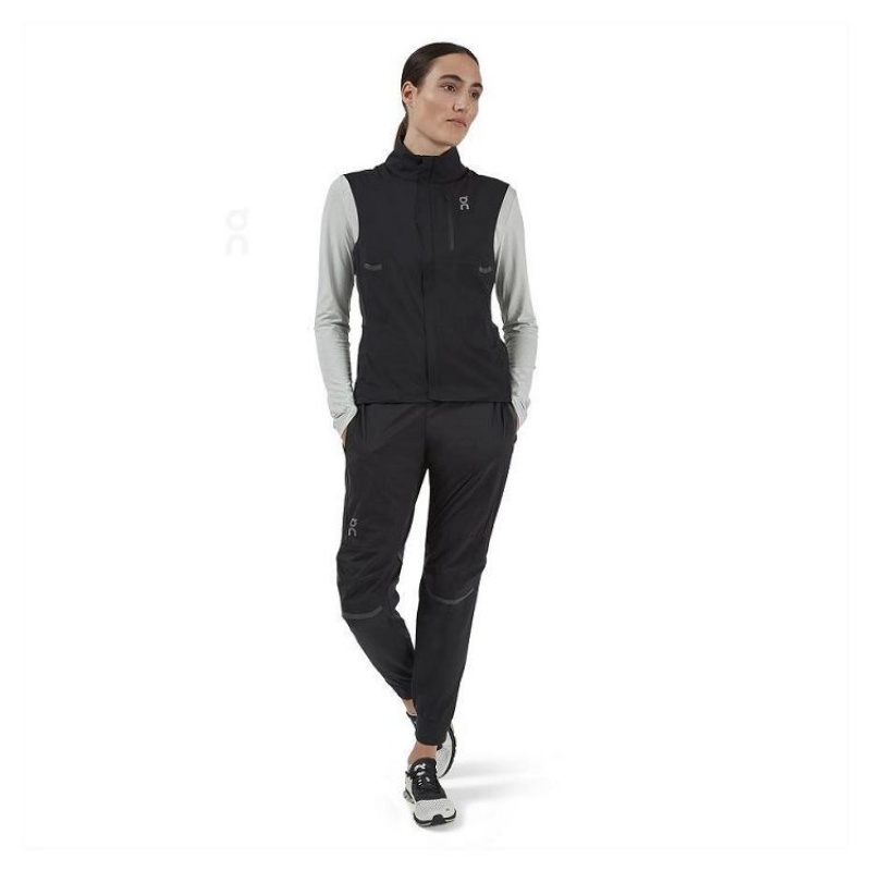 Μπουφαν γυναικεια On Cloud Weather Vest Black | GR_ON8142