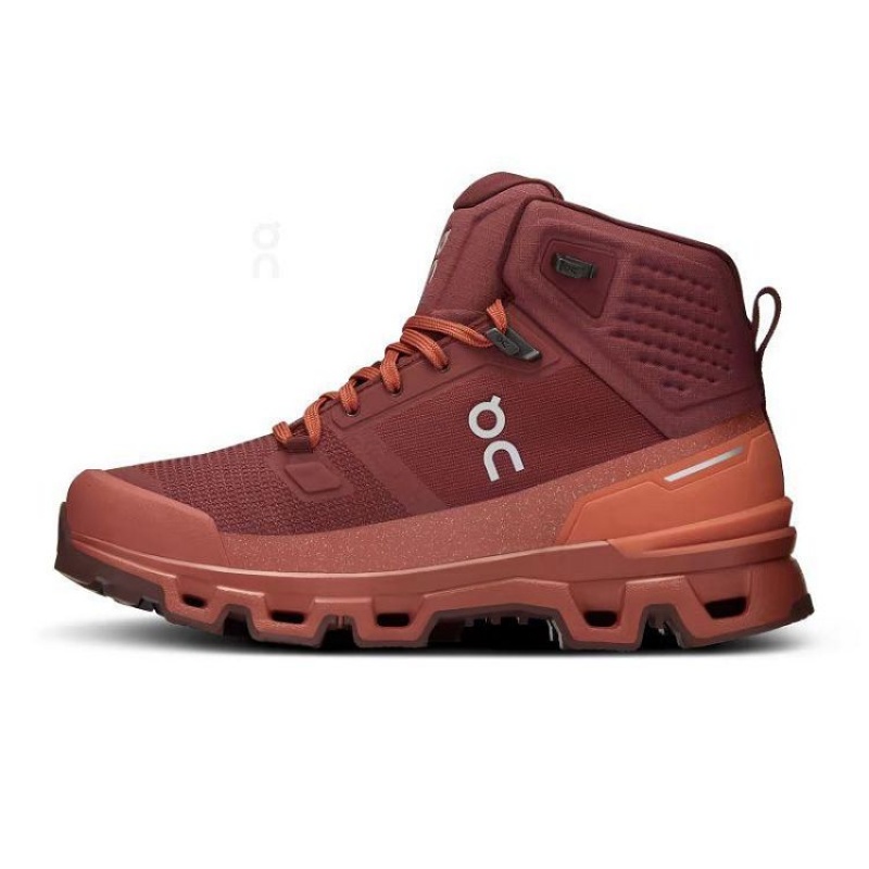 Μποτακια Ορειβατικα γυναικεια On Cloud Cloudrock 2 Waterproof Burgundy | GR_ON8447