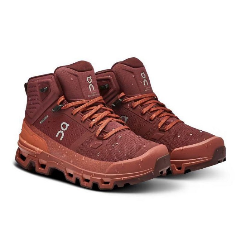 Μποτακια Ορειβατικα γυναικεια On Cloud Cloudrock 2 Waterproof Burgundy | GR_ON8447