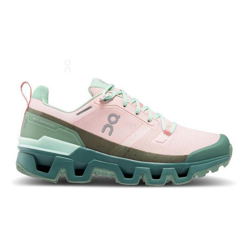 Παπουτσια Ορειβασιασ γυναικεια On Cloud Cloudwander Waterproof Pink / Green | GR_ON8881