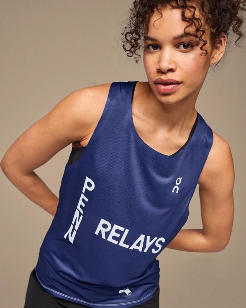 αμανικα μπλουζακια ανδρικα On Cloud Penn Relays Singlet Navy | GR_ON8668