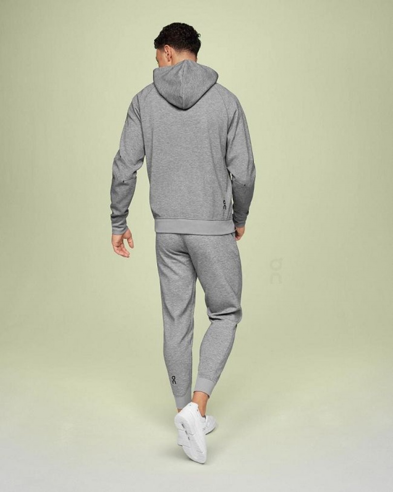 Φουτερ με Κουκουλα ανδρικα On Cloud Zipped Grey | GR_ON8589