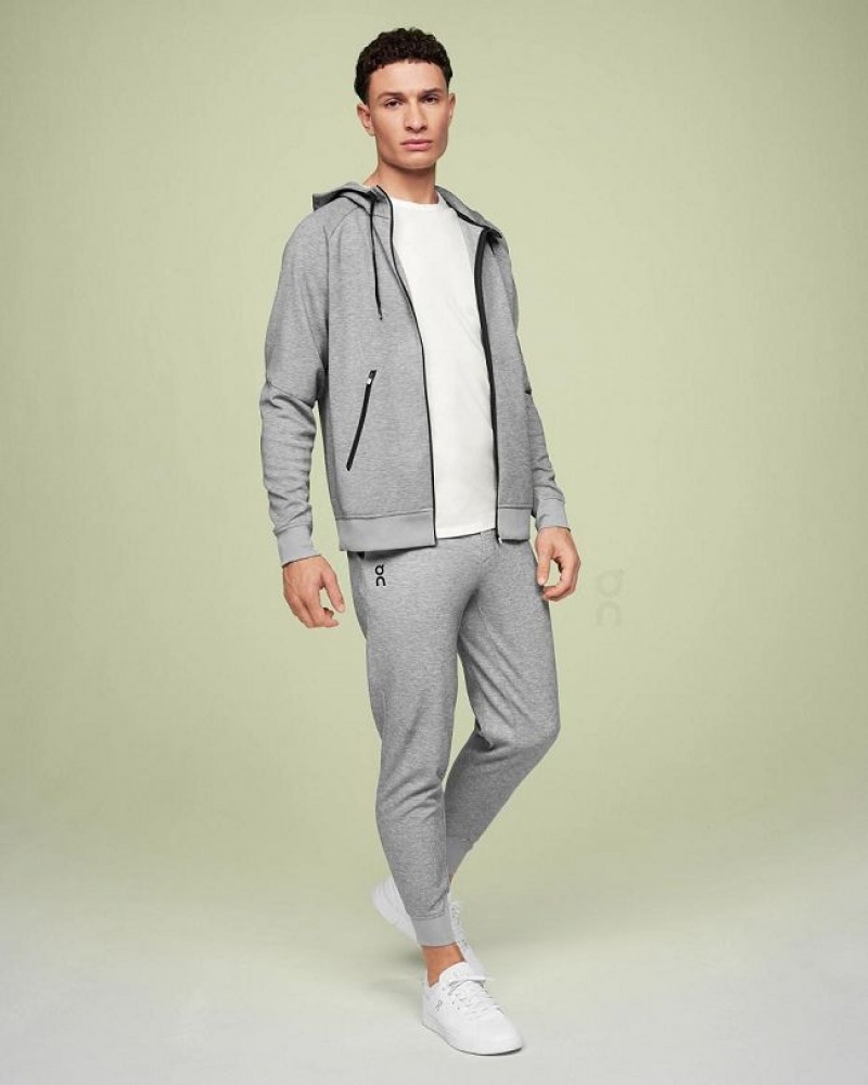 Φουτερ με Κουκουλα ανδρικα On Cloud Zipped Grey | GR_ON8589