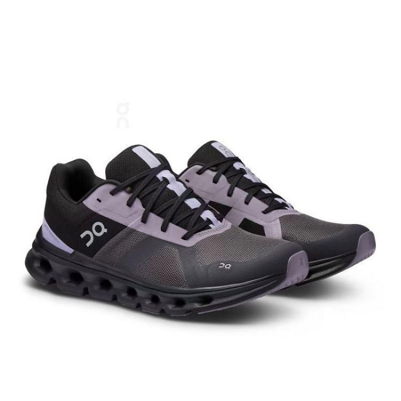 παπουτσια για τρεξιμο σε δρομο ανδρικα On Cloud Cloudrunner Black / Purple | GR_ON8731