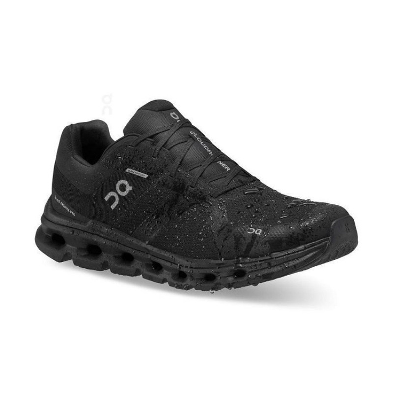 παπουτσια για τρεξιμο σε δρομο ανδρικα On Cloud Cloudrunner Waterproof Black | GR_ON8709