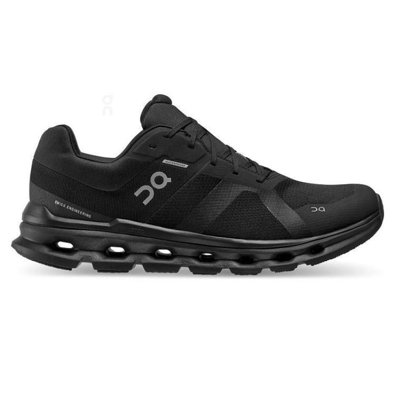 παπουτσια για τρεξιμο σε δρομο ανδρικα On Cloud Cloudrunner Waterproof Black | GR_ON8709