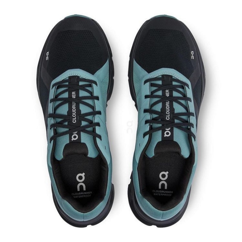 παπουτσια για τρεξιμο σε δρομο ανδρικα On Cloud Cloudrunner Waterproof Turquoise | GR_ON8356